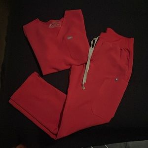 Figs Scrub Set - Neon Red (Limited Edition) - Women’s